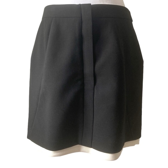 Banana Republic 8 skirt black and white zipper snap - Picture 1 of 9